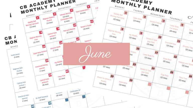 Monthly Training Calendars